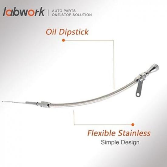 Flexible stainless steel oil dipstick for LSX LS1 LS2 LS6 4.8L 5.7L 6.0L 6.
