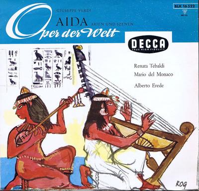 Δίσκος LP GIUSEPPE VERDI RENATA TEBALDI MAR Aida Άριες Και Σκηνές BLK16522 Decca Γερμανία Κλασική Μεταχειρισμένο