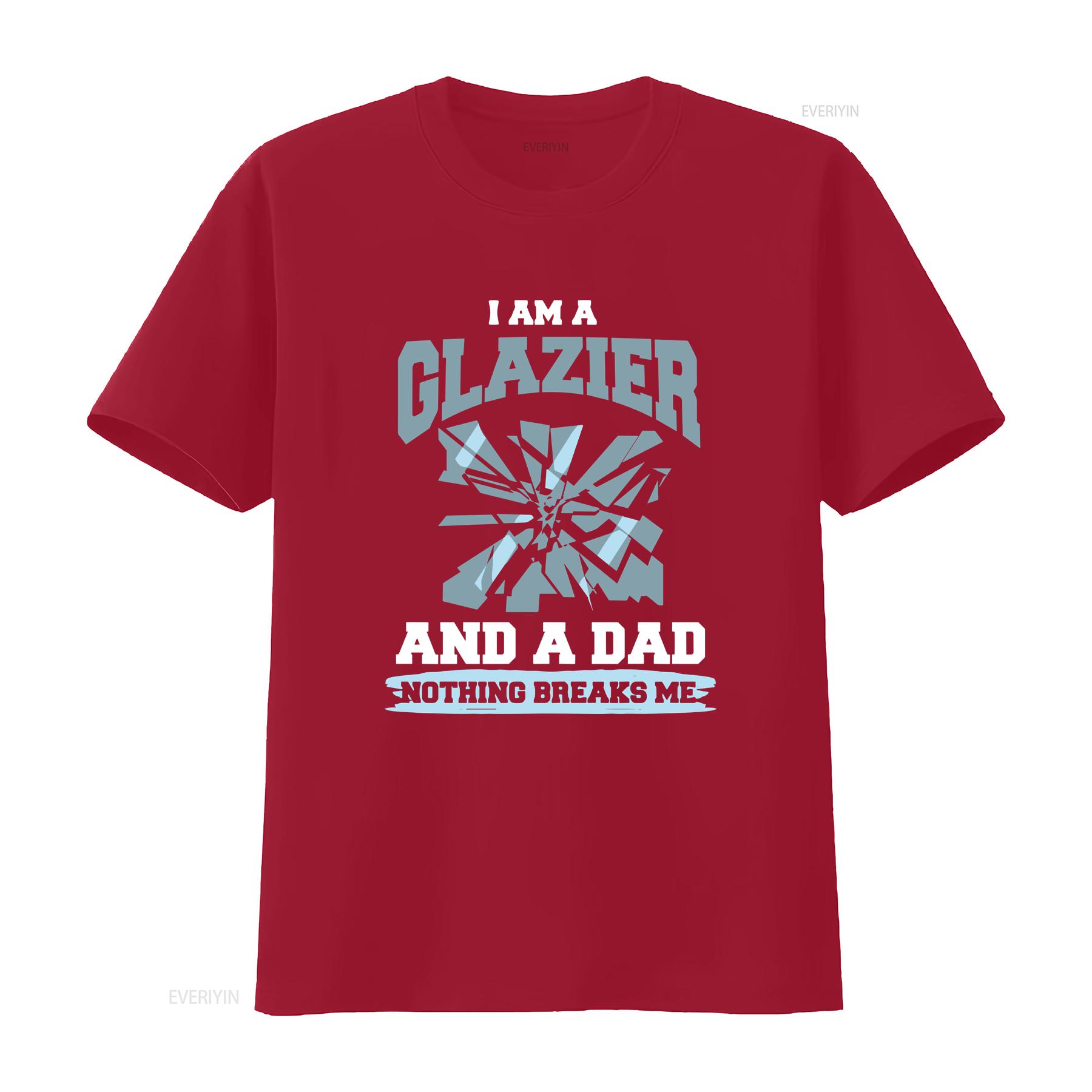 

Glazier Dad T Shirt Joke Glazing Humor Father Quote Saying Apparel Outfit vintage Washed homme graphic Soft Stretched Versatile S