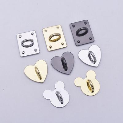 1 Pz Portacharm a Cuore in Metallo Autoadesivo Supporto Anello da Dito per Custodia Telefono Cellulare Ganci Fibbia Charms Chiusura Accessori