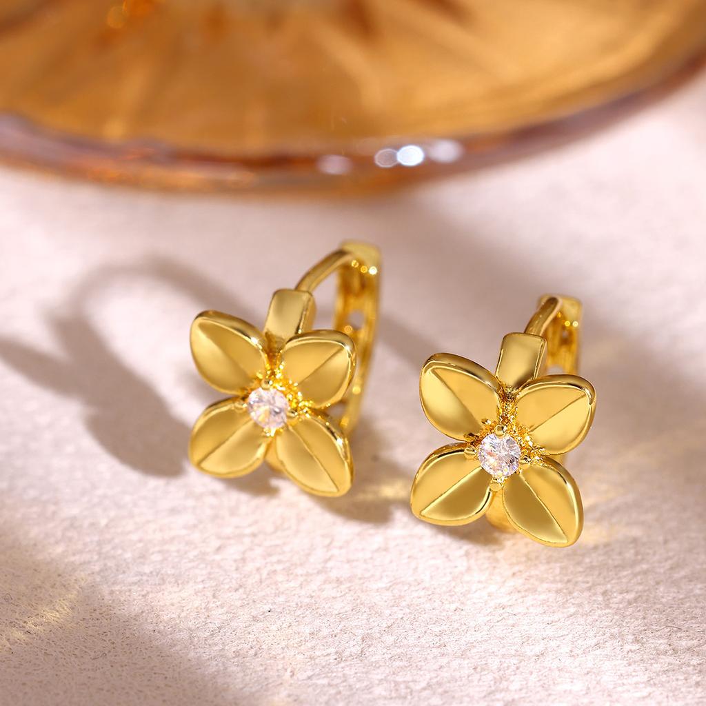 Starfish Drop Hoop Earrings For Women Gold Color Heart Cubic Zirconia Huggie Earring Delicate Beach Jewelry Her Gift Hoops