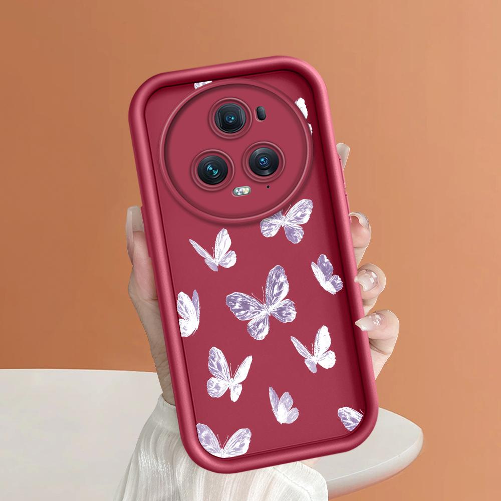 

Мягкий силиконовый квадратный чехол с рисунком лестницы для телефона, полное покрытие, противоударный защитный резиновый чехол для камеры для Huawei Honor Huawei P50 Pro темно-красного