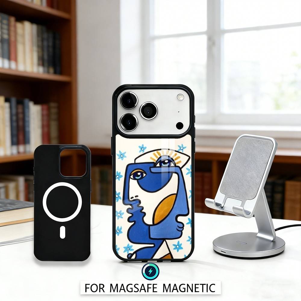 P-Picasso A-Abstract A-Art P-Painting Phone Case For iPhone17,16,15,14,13,12,Pro,Max,Magnetic For Magsafe Wireless Charging