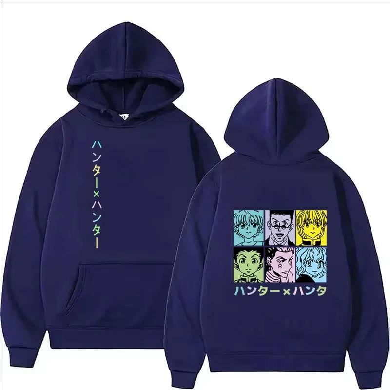 

New Anime Hunter Hoodie Men Casual Harajuku High Street Long Sleeve Pullover Women Autumn Winter Fleece Fashion Sweatshirts 3XL