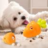 Carrot Shaped Pet Puzzle Chewing Toys TPR Cat Slow Feeder Creative Dogs Toy  for Dog Training