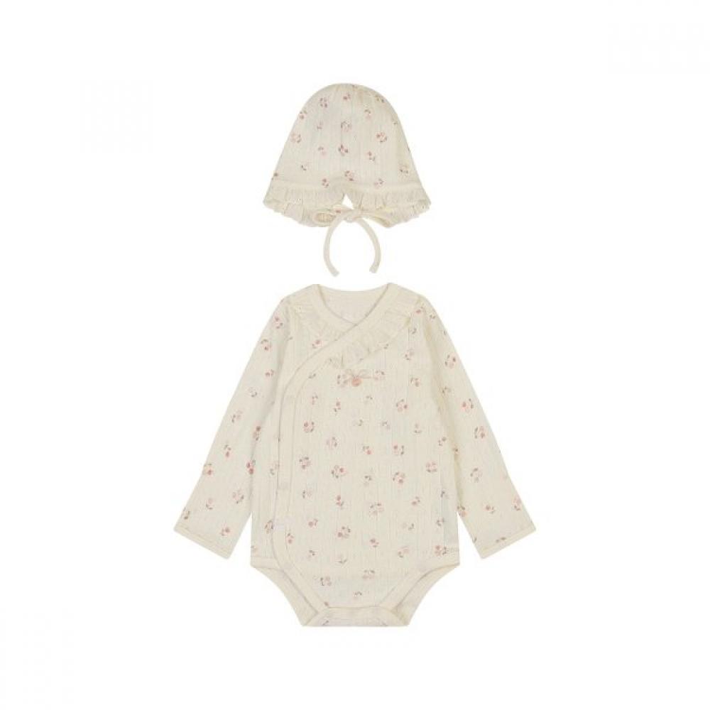 Ettoi Cork Baby Suit Hat Set 07t1 17981 CREAM/3M