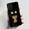 Custodia Nera Per Nokia HMD Pulse Pro/ HMD Pulse/HMD Pulse Plus Antigraffio Morbida Gelatina Custodia Gatto Nero Su Nuvole Rosa