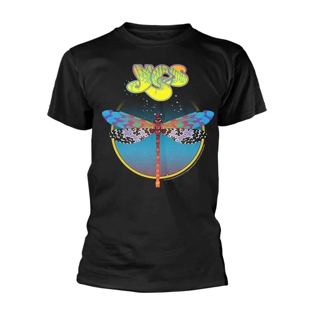Yes 'Dragonfly' Black T shirt - NEW