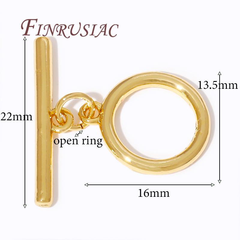18k Gold Plated Toggle Clasp For Jewelry,OT Clasps For Bracelets Accessories DIY Jewelry Making Necklaces Connectors Findings