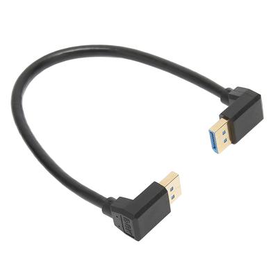 Displayport 1.4 Kabel 8K60Hz 90 Grad gewinkelt Stecker auf Stecker 32,4 Gbit/s Hohe Geschwindigkeit Sicher Stabil Rechts