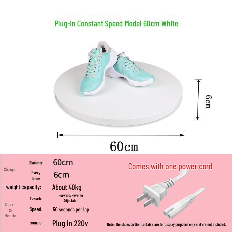 Automatic Rotating Display Stand for Live Streaming, E-commerce, Figurines, and Panoramic Photo/Video Shooting