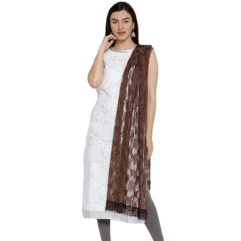Weavers Villa Women' Net Dupatta,. Mtrs DescriptionThese Premium Classic Dupattas Are A Simple Item