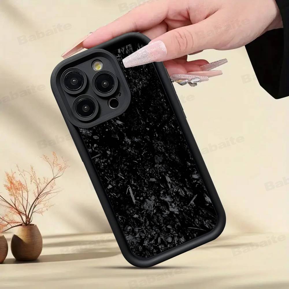 

Forged Carbon Fundas Phone Case For IPhone 16 15 14 Plus 13 12 11 17 Pro Max Pro Soft Cover iPhone 17