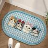 Cartoon Absorbent Bath Mat Non-slip Quick Dry Rug for Bathroom Home Decor