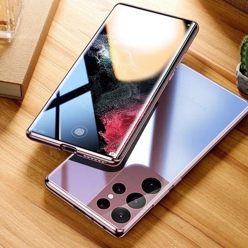 Magnetic Adsorption Camera Lens Protection Case For Samsung S26 Ultra S26Edge S26+ Metal Frame Bumper Tempered Glass Cover