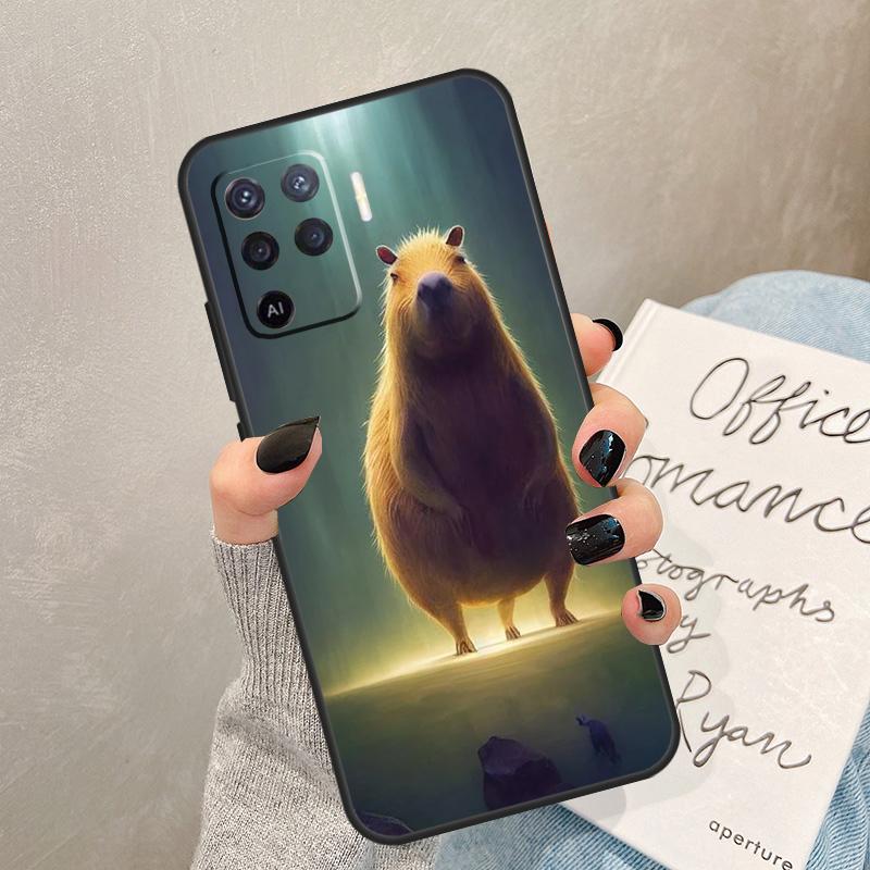 Animal Funny Capybara Case For Oppo A5 Pro A15 A17 A57 A77 A94 A74 A54 A16 A76 A96 A40 A60 A80 A18 A38 A58 A78 A98