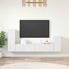 vidaXL 4-part. TV Cabinet Set White Wood-based Material
