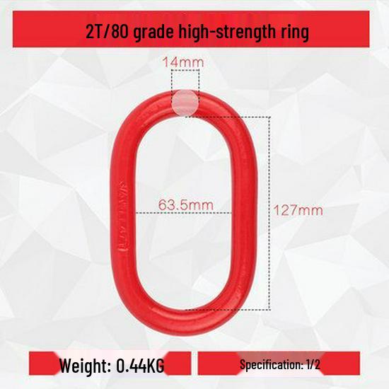 Heavy Duty Lifting Chain Connector with Eye Ring and Snap Hook