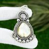 June Birth Mother Of Pearl Gemstone 925 Sterling Silver Birthday Wedding Pendant