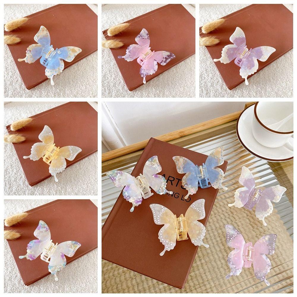 

Кристалл ретро заколка для волос краб уксусная кислота сладкая акула заколка модная бабочка коготь для волос леди белый