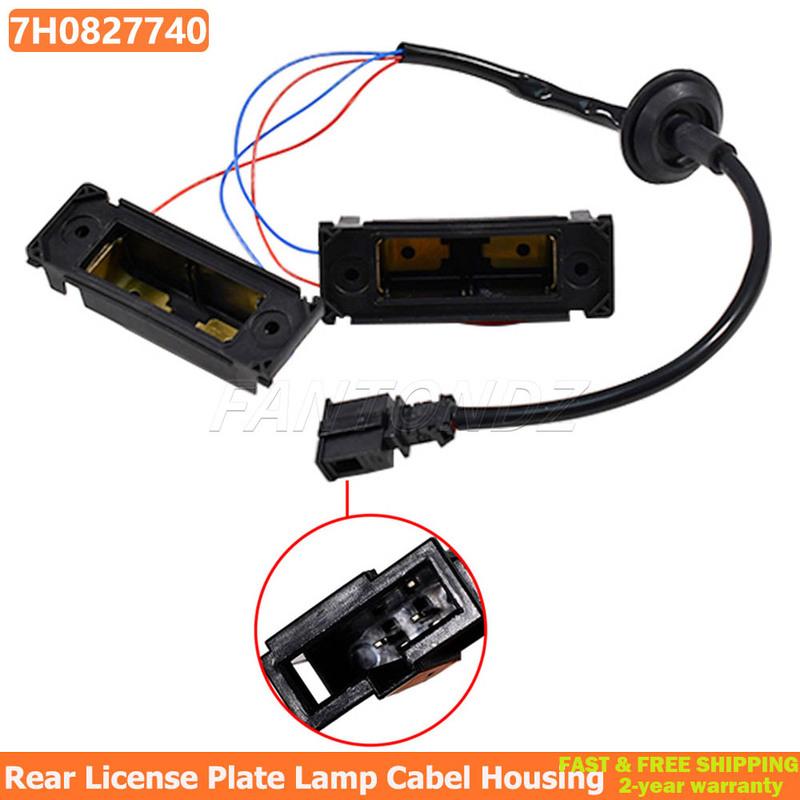 

7H0827740 Корпус фонаря подсветки заднего номерного знака для Volkswagen Transporter T5 T6 для VW Caddy MK2/MK3 2004-2015