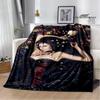 The Vampire Diaries Damon Salvatore Printed Blanket Warm Flannel Blankets Soft and Comfortable Blanket Bed Linings Birthday Gift