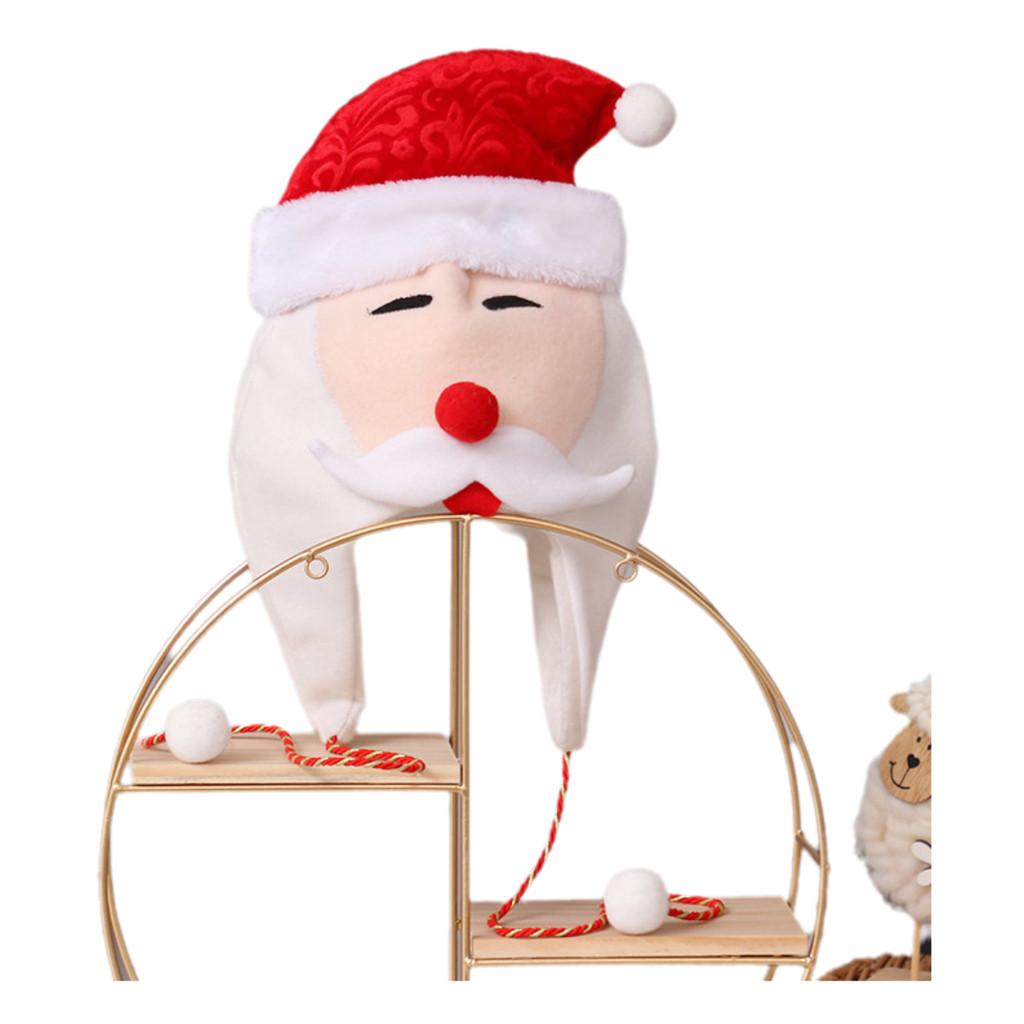 Snowman Elk Cap Christmas Cartoon Animals Festival Decorate Party Winter Gift