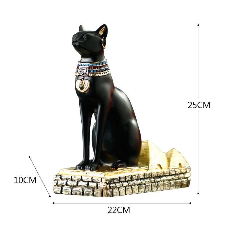 Resin Wine Rack Holders Egypt Anubis Statue Bestet Figurines Animal Wine Holder Desktop Office Kitchen Living Room Home Decor