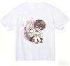 2026 Anime Girl Dual Sided T Shirt Silver Hair School Uniform Character Print Oversized Cotton Unisex And Unisex TShirt