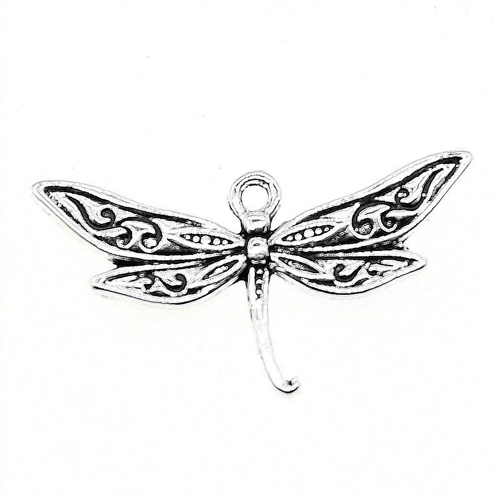 Dragonfly Charms Vintage Alloy Pendants For Insect Themed Handmade Jewelry Supplies