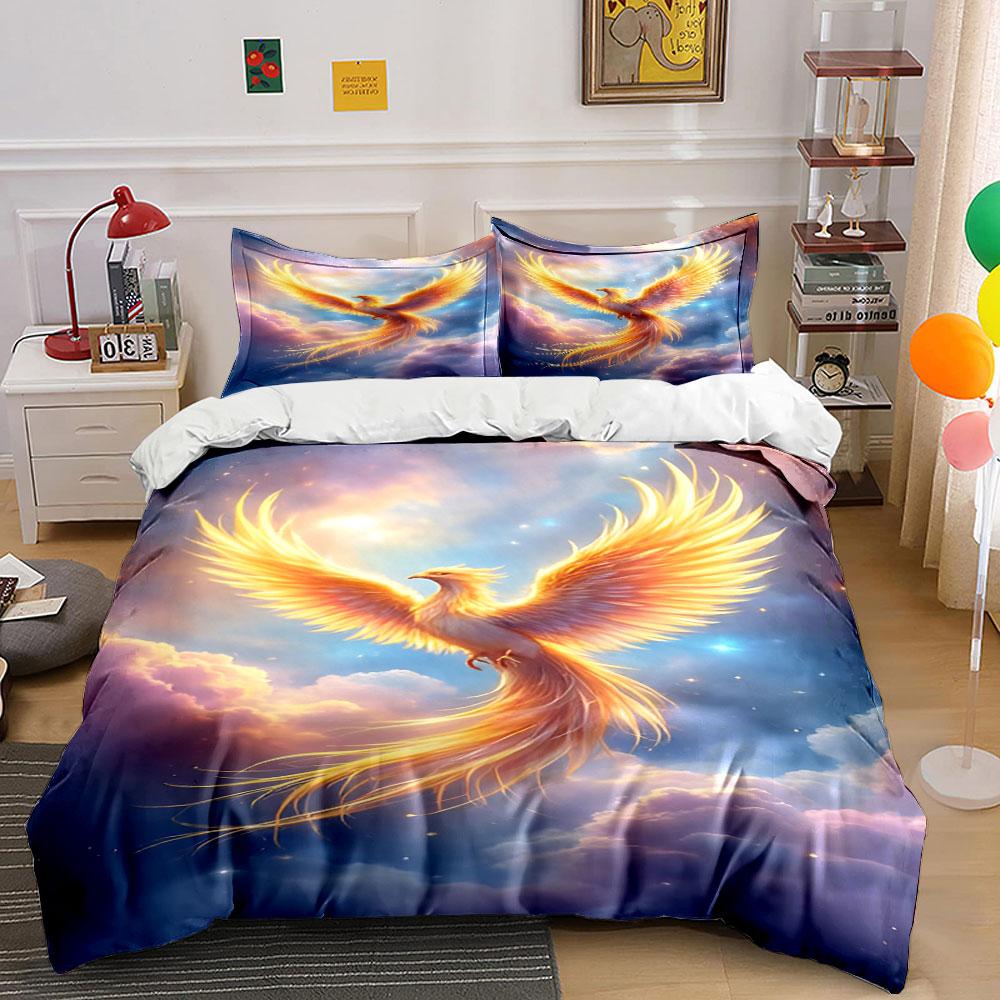 "Radiant Phoenix in Skies" Bedding sets Duvet covers Pillowcases(1* Duvet Cover 2* Pillowcases without duvet insert)