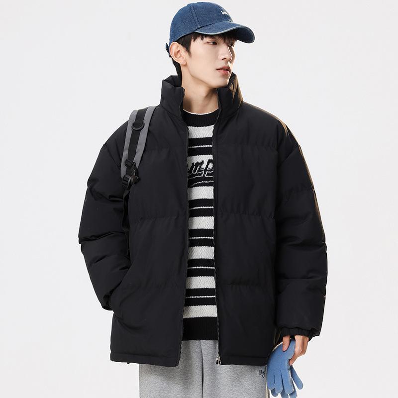 Winter cotton-padded clothes men's and women's fashion thickened cotton-padded jackets stand-up collar bread clothes Hong Kong style men's