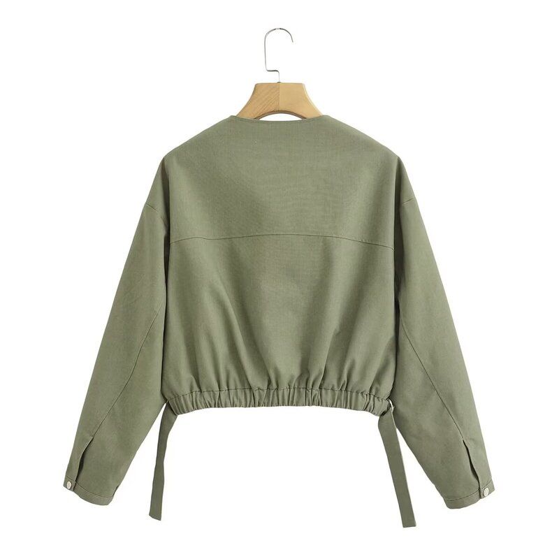 Fashion Style 2024 Summer New Women's Clothing Casual Versatile Long Sleeves Short Jacket 3046053