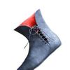 Spring and Autumn Pointed Head Medieval Men's Leather Lace-Up Martin Boots Flat Large Size Men's Shoes
