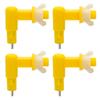 3/6/9pcs Poultry Chicken Nipple Drinker Automatic Rabbit Drinking Fountain 360° Pigeon Hamster Cage Pet Nipple Drinker