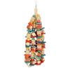 Parrot Chewing Toy Wood Corn Cob Colorful Hanging Large Bird Bite Toy for Parakeet Cockatiel