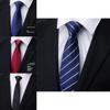 Men Kids Striped Pattern Tie With Zipper Closure For Formal Ceremonies