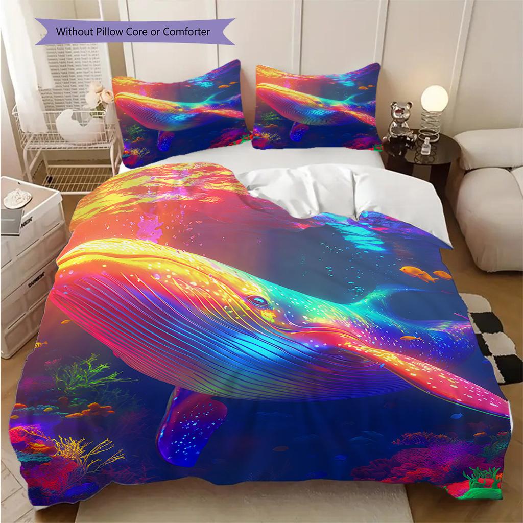 Walmuster Bettwäsche Steppdecke Set Bettbezug Kissenbezug Heimdekoration Geburtstagsgeschenk (1 Bettbezug + 2 Kissenbezüge, ohne Füllung)