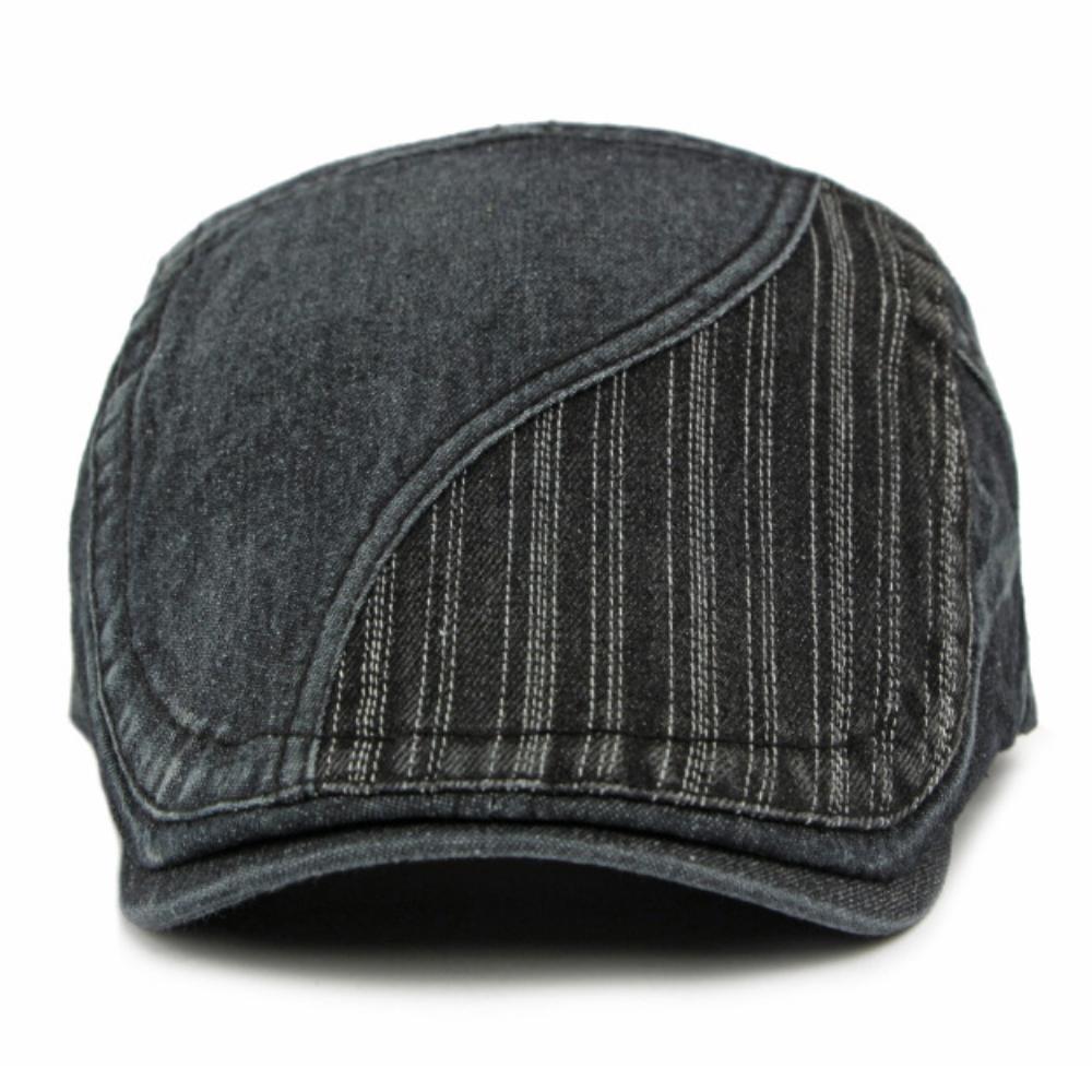 Ht4944 Mens Berets Women Vintage Artist Painter Beret Hat Male Female Ivy Flat Cap Spring Autumn Denim Hat Adjustable Beret Cap