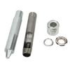 100 Sets Grommets Silver Color Wear Resistant   Production Robust Structure Grommet Tool for Clothing Shoes