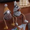 Mini Pine Cone Gnomes Figurine Unique Christmas Tree Hangings Decor  Christmas Gift