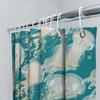 Elegant Jellyfish Pattern Shower Curtain For Modern Bathroom Decor Creative And Artistic Design Waterproof And Durable Easyclean