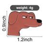 Suspicious-eyed Dog Memes Enamel Pins Cartoon Side Eye Puppy Brooch Lapel Badges Fun Cute Animal Jewelry Gift for Friends