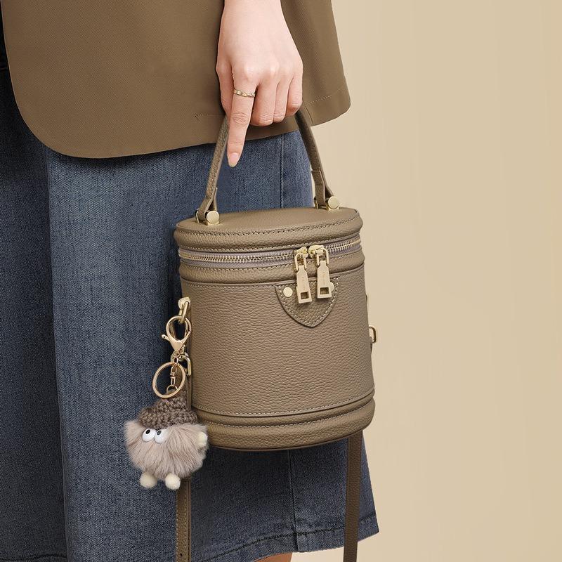Bag women's new summer bucket bag women's bag cylindrical small bag high-end portable messenger bag