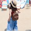 Fashionable Korean Vintage Children Backpack Charming Girls Pu Lightweight Princess Bag