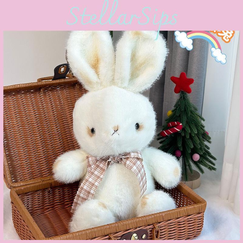 Plush Scarf Rabbit Toy Cartoon Animal Stuffed Doll Room Sofa Decoration Gift