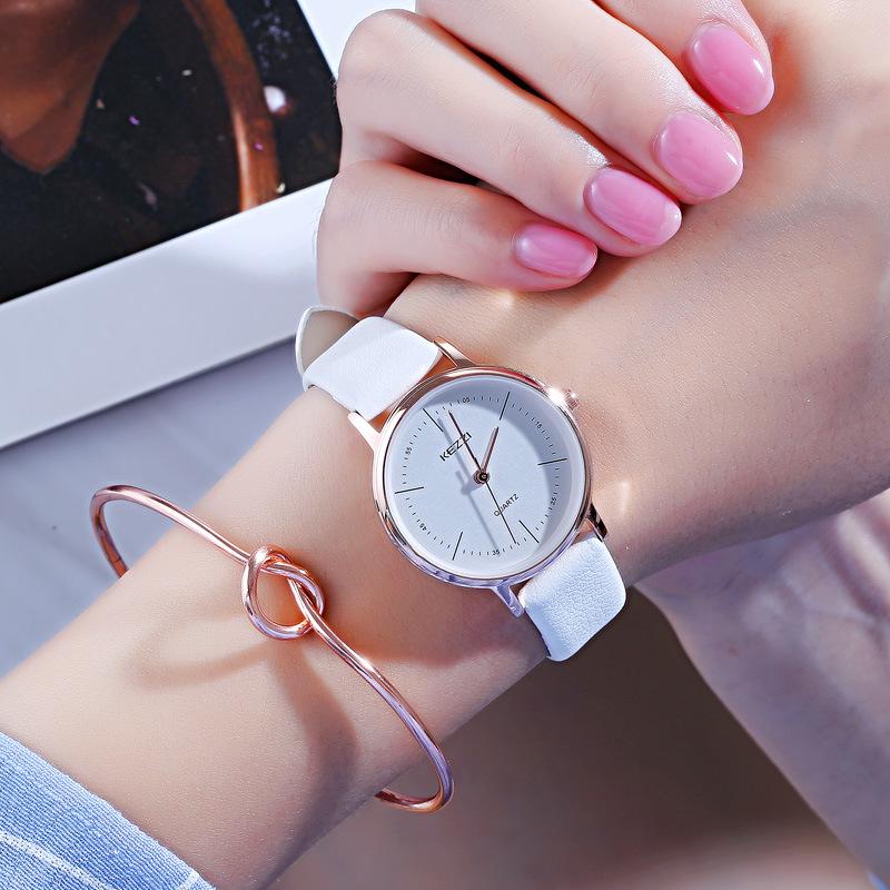 Kezzi 2023 Unisex Trendy College Style Engraved Casual Wristwatch