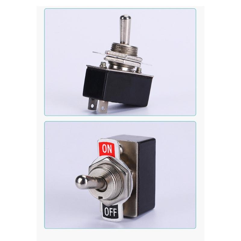 High Current Toggle Switches 2A 4A Strong Rocker Designs with Metal Iron Housing Suitable for Vehicle Boats Power Control