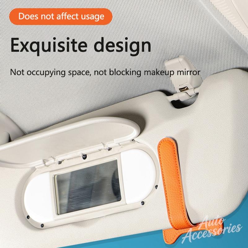 AAOO1 Car Sunglasses Clip Sun Visor Glasses Holder Card Holder for Porsche Cayenne Macan 718 Cayman Boxster Panamera Auto Accessories