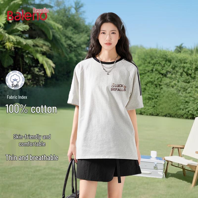 Baleno Women s Loose Fit Cotton Short Sleeve T-Shirt XL